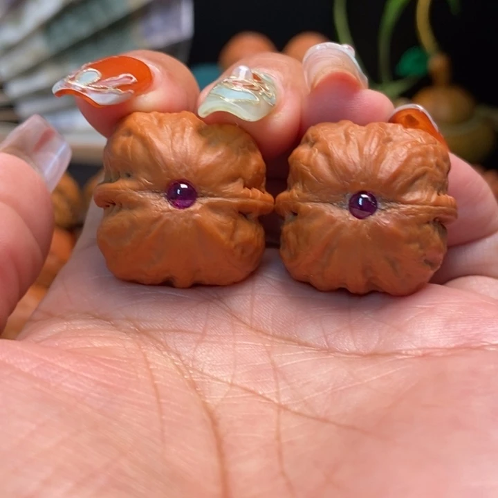 把件文玩核桃小方殷