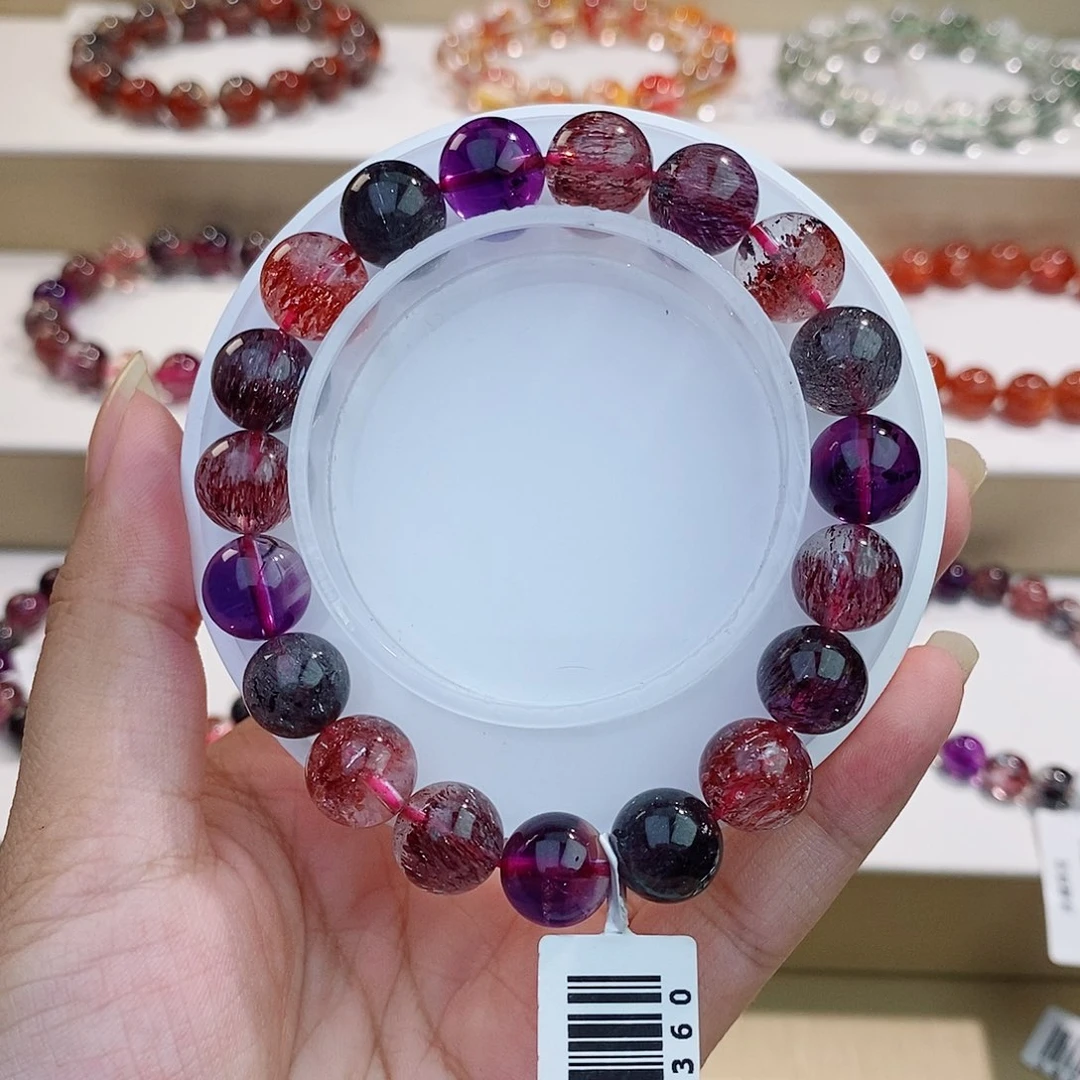 手链水晶未镶嵌黑加侖10