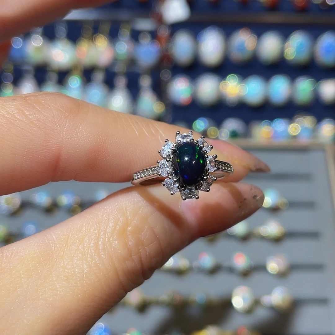 欧泊欧泊戒指未镶嵌帽**姐