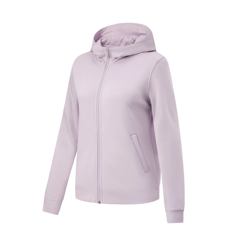 （直播）李宁2023冬季女子加绒保暖开衫连帽卫衣 AWDT778