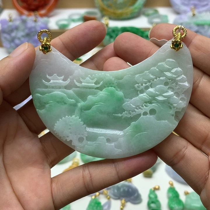 颈饰未镶嵌翡翠翡翠