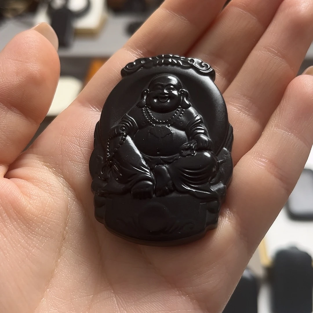 和田玉（墨玉）未镶嵌吊坠(不含链)桂*毕业老料