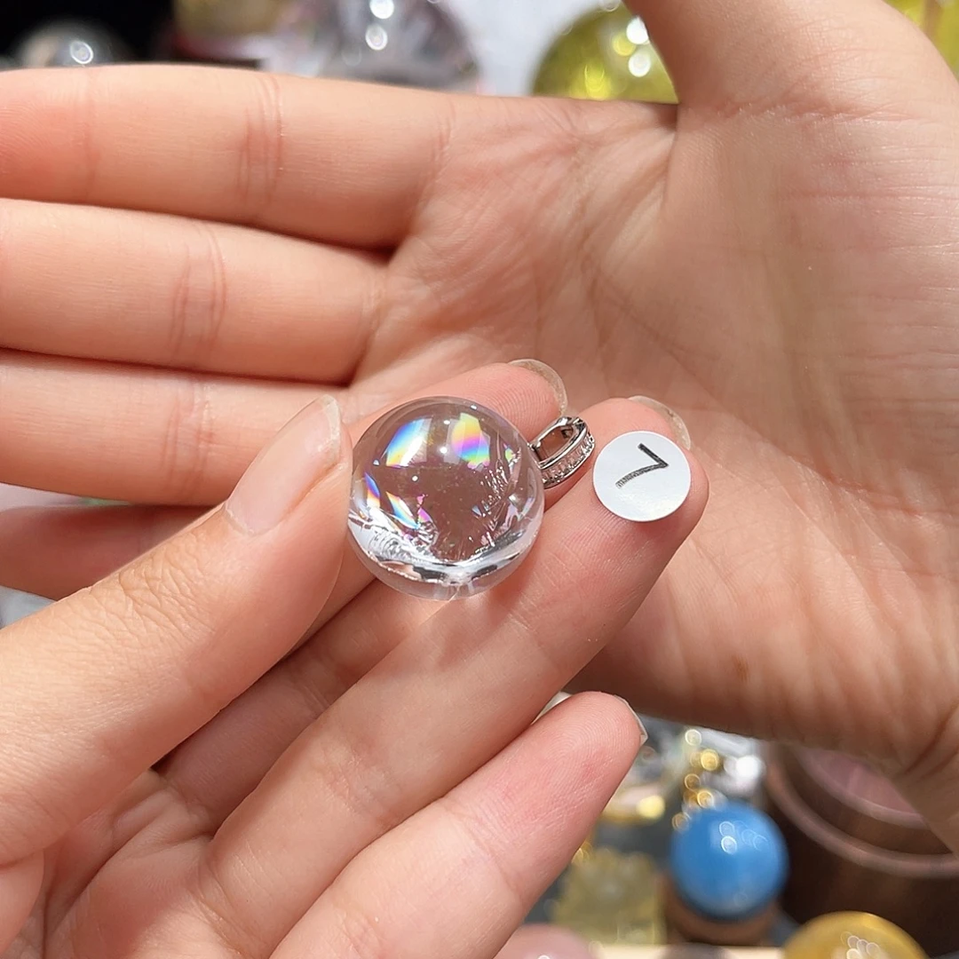 瘦***名未镶嵌珠宝半成品水晶微瑕2.2不退不换打站孔