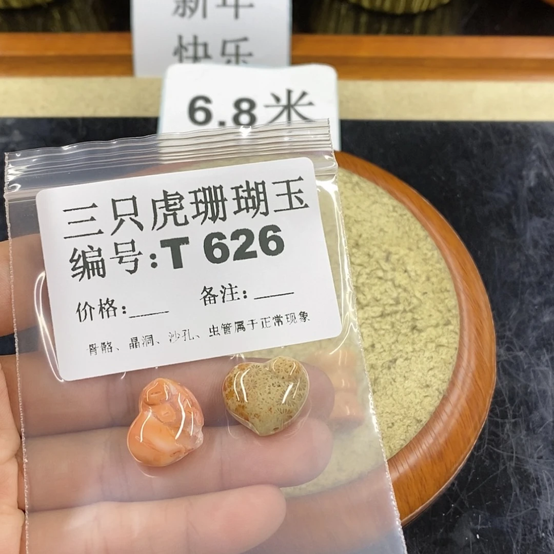 硅化珊瑚（珊瑚玉）1未镶嵌?*媚