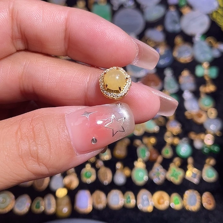 翡翠银S925镶嵌颈饰