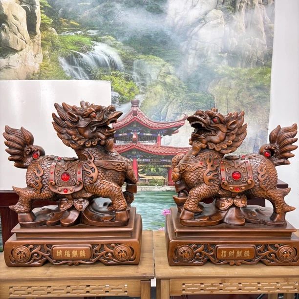 麒麟开业客厅工艺品摆件