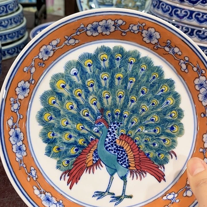 瓷片直径19厘米……红