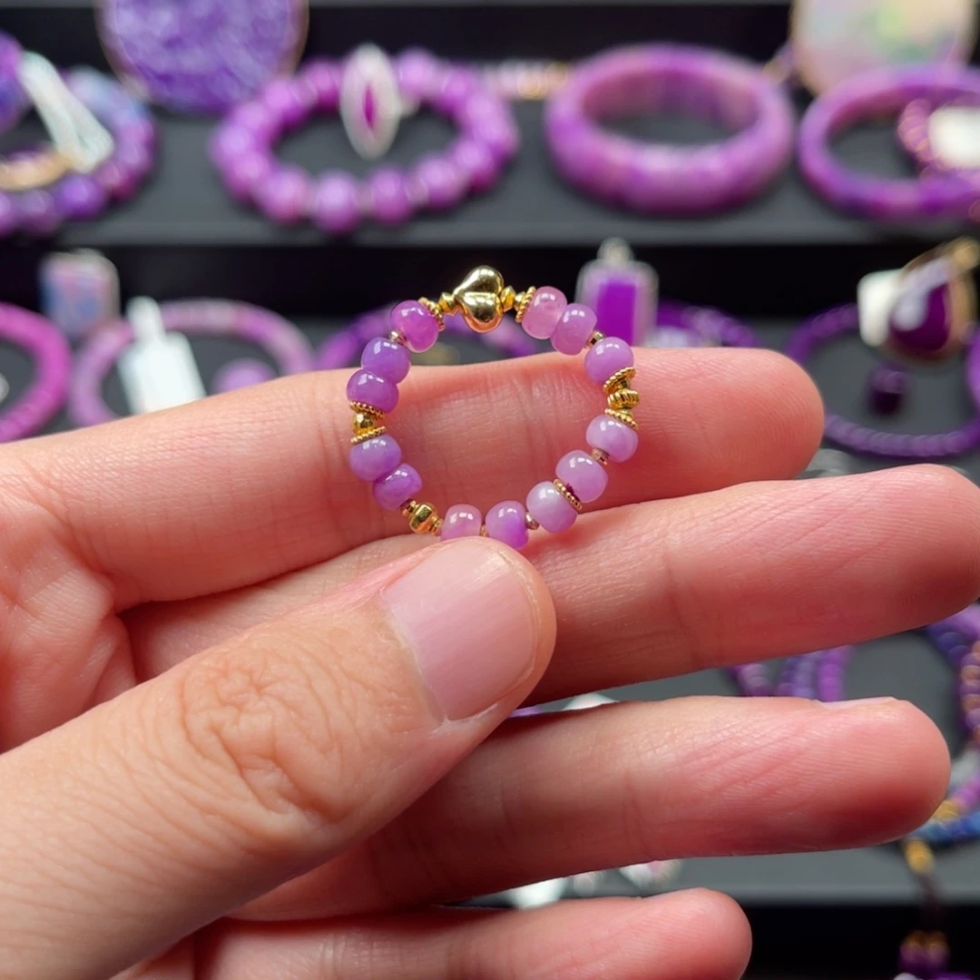 苏纪石（舒俱来）18K金镶嵌戒圈