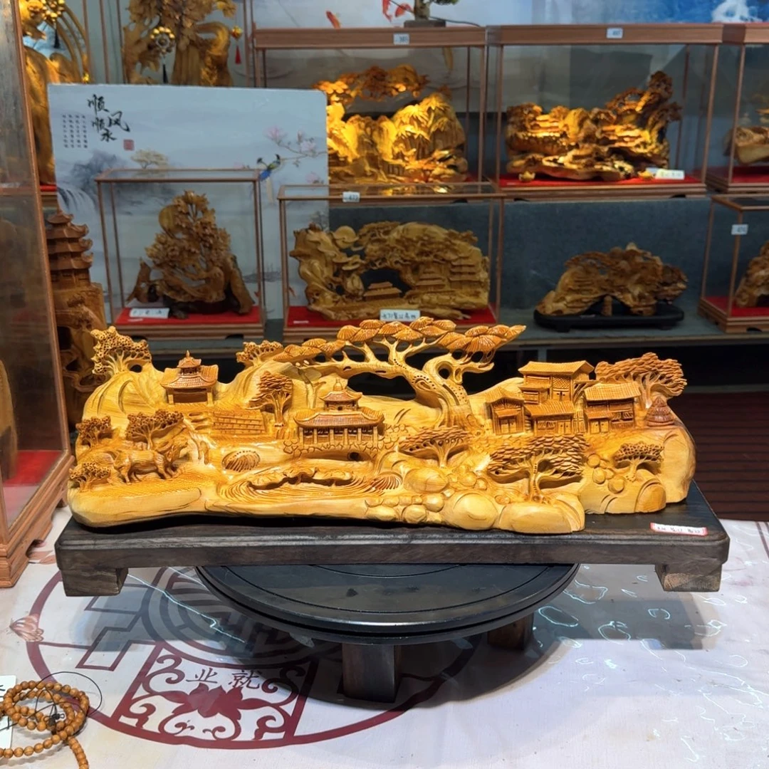 王***方柏木（崖柏）木雕款