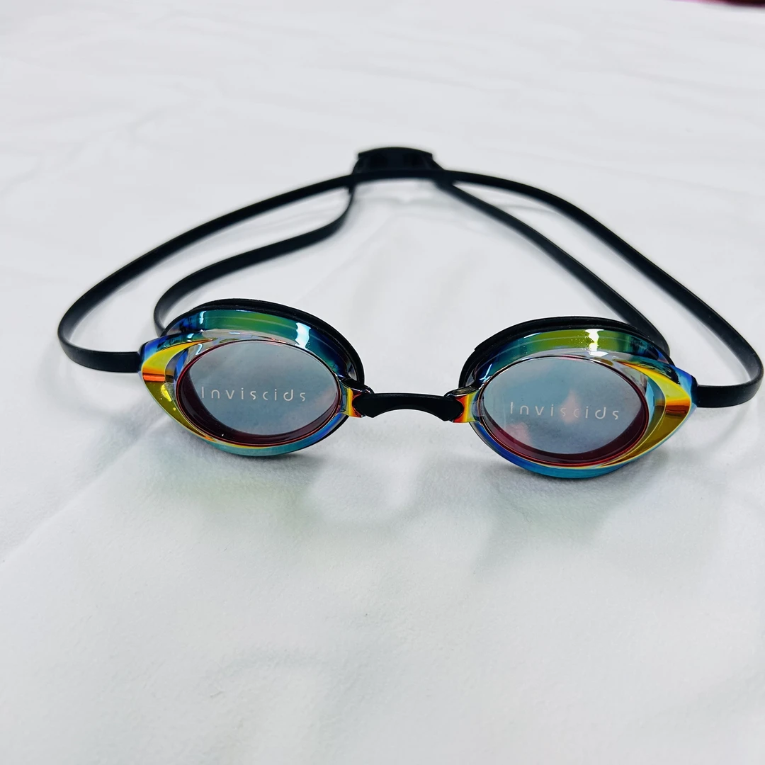 专业竞速电镀防水高清防雾平光护目游泳眼镜炫彩泳镜小框游泳镜