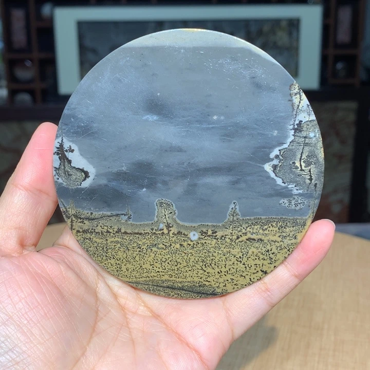 广西国画石摆件，观赏收藏