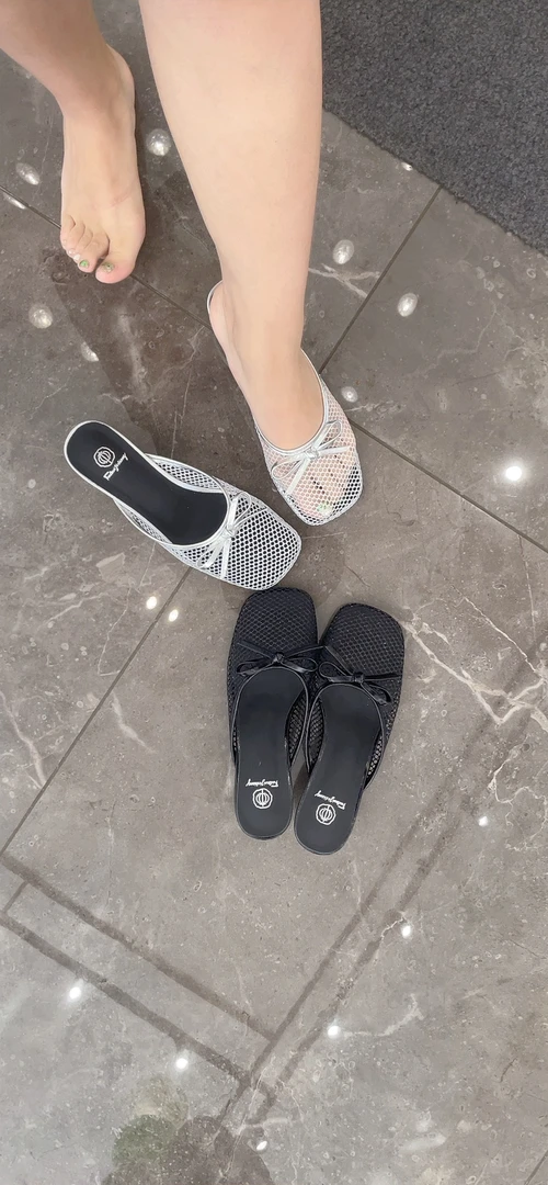 包头拖纯色三厘米小猫跟