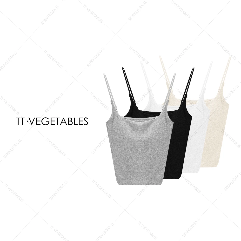 TT・VEGETABLES【序白】背心凉感可机洗吊带气质短款内搭美背521769