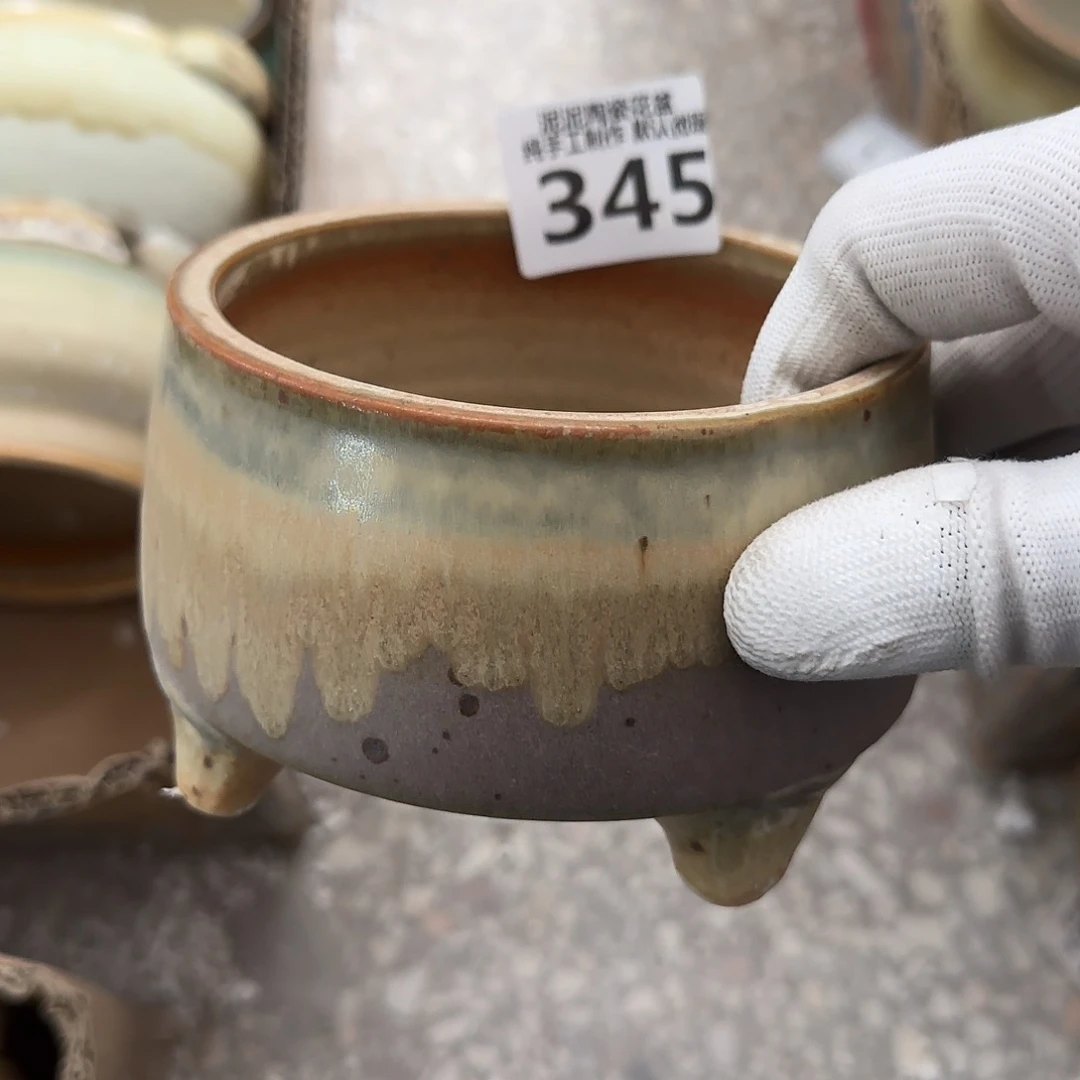 瓷片景德镇手工花盆