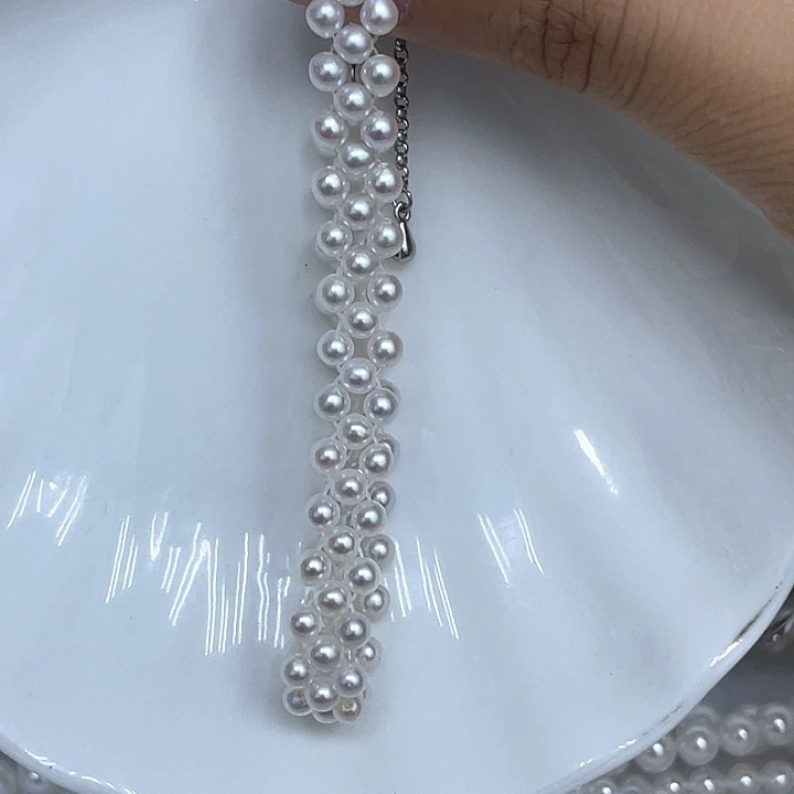 淡水珍珠手绳银S925镶嵌