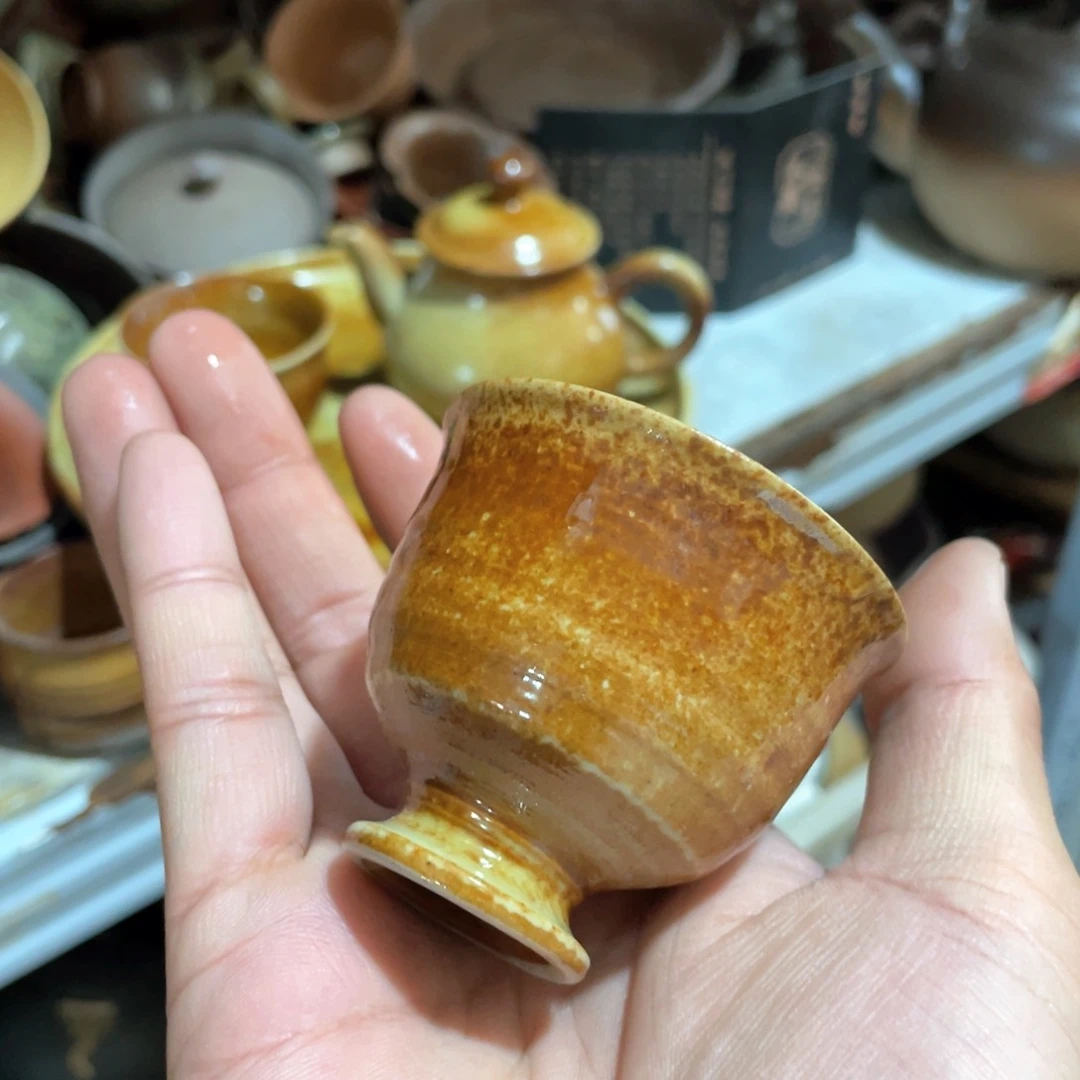 瓷片原矿绿植盆景茶香熏
