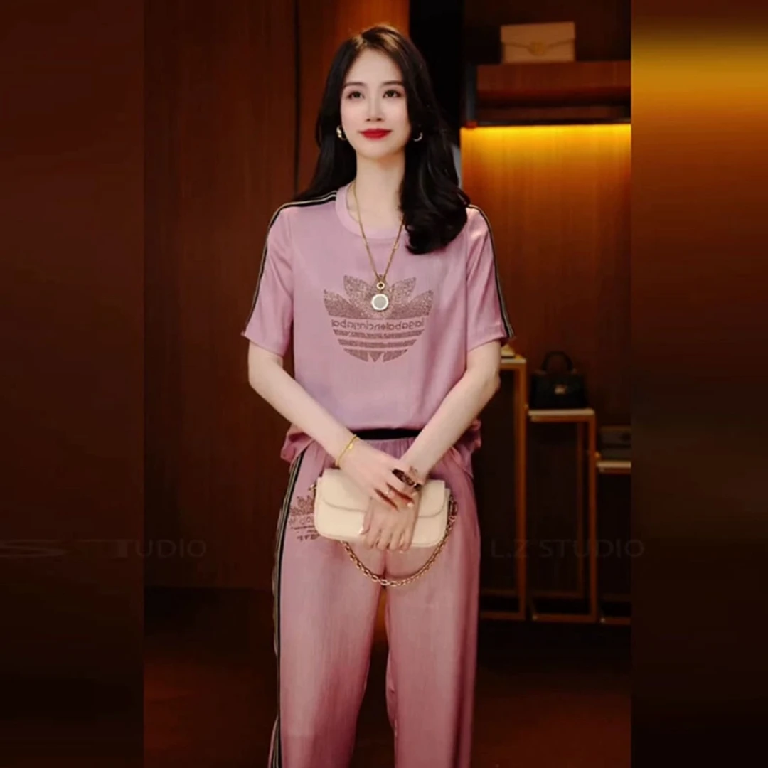 S-XXL南油新款时尚舒适百搭减龄优雅轻奢气质套装LZ31