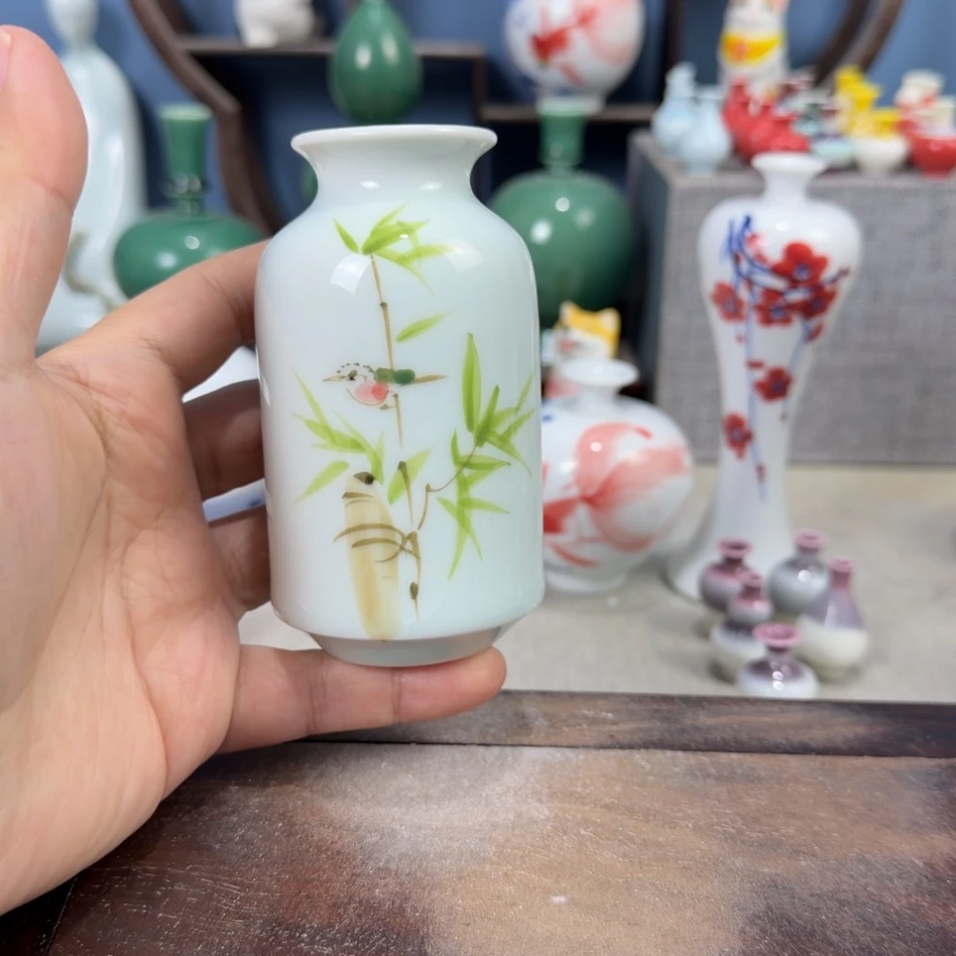 陶瓷手工小花器摆件