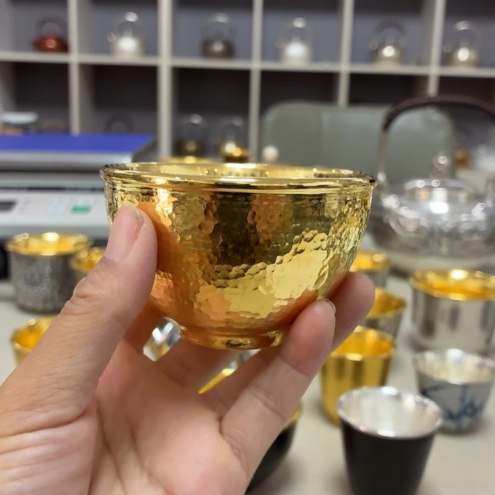 李小鹤里外包金4克足金金杯
