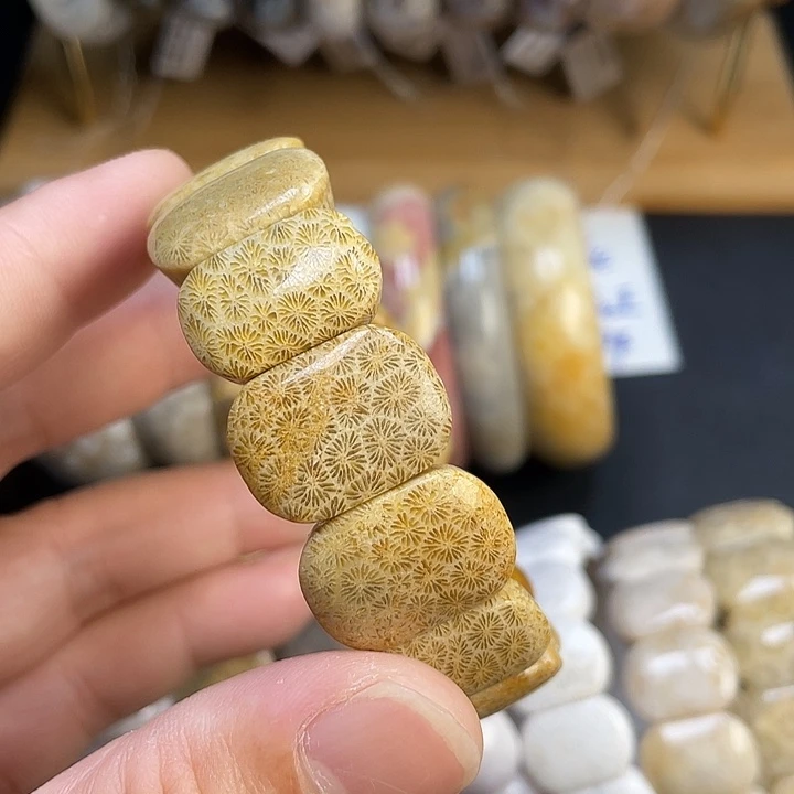 硅化珊瑚（珊瑚玉）未镶嵌手链