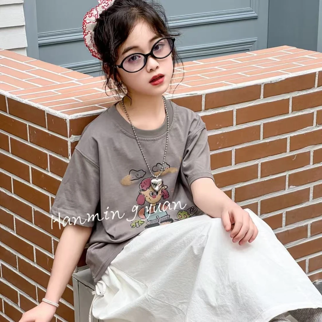 R2510儿童印花小花T恤88052