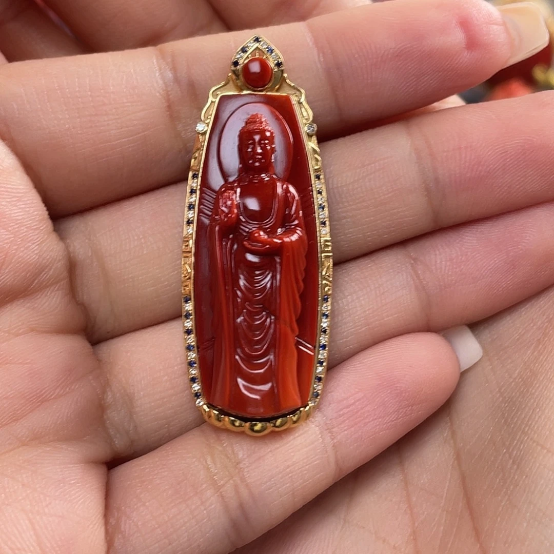 烟***火南红玛瑙未镶嵌南红玛瑙