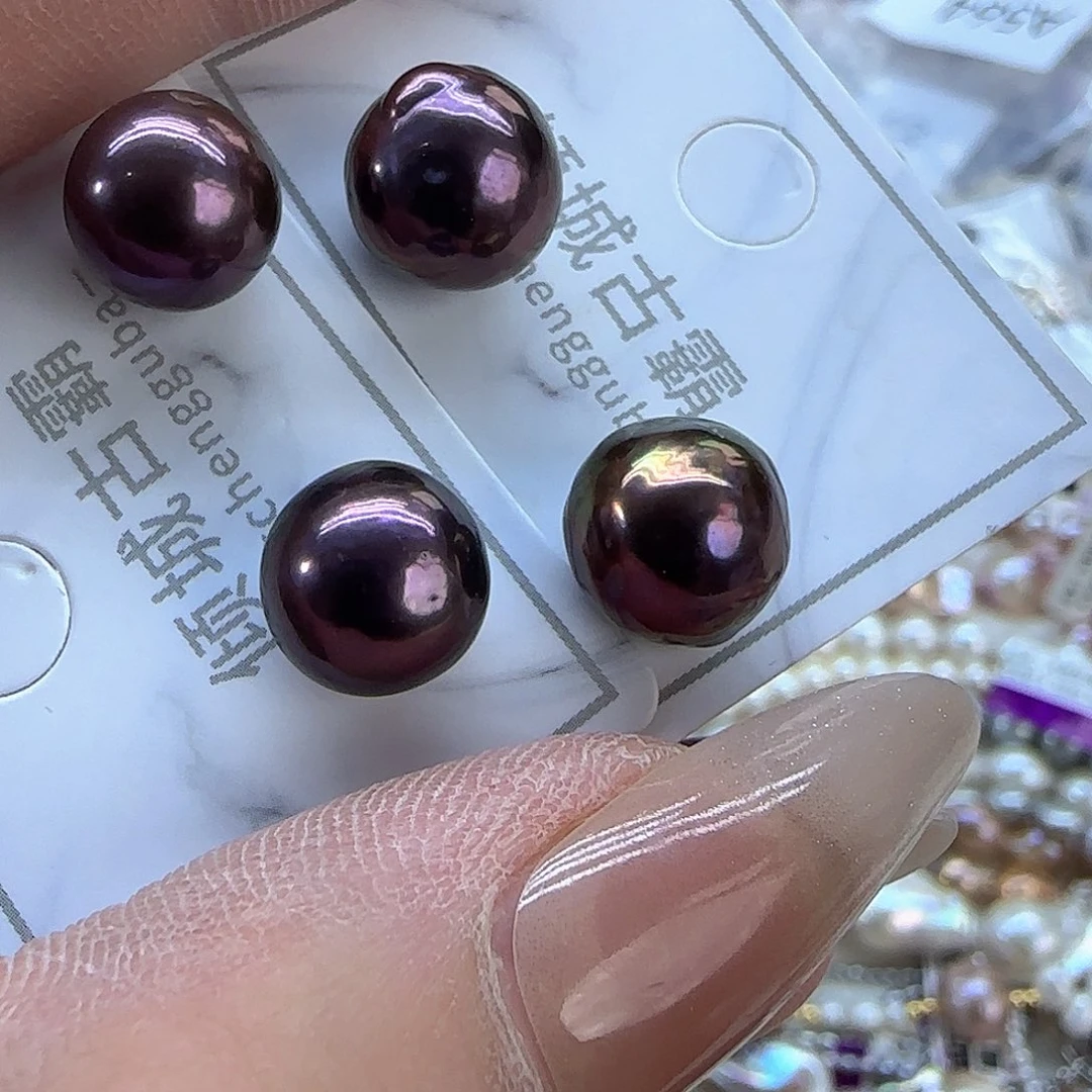 银S925镶嵌项链定制567淡水珍珠