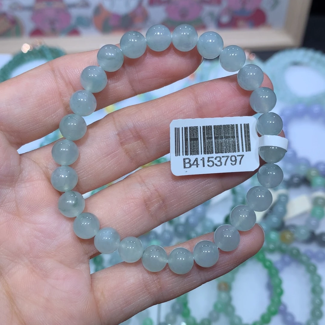 翡翠未镶嵌手链天然
