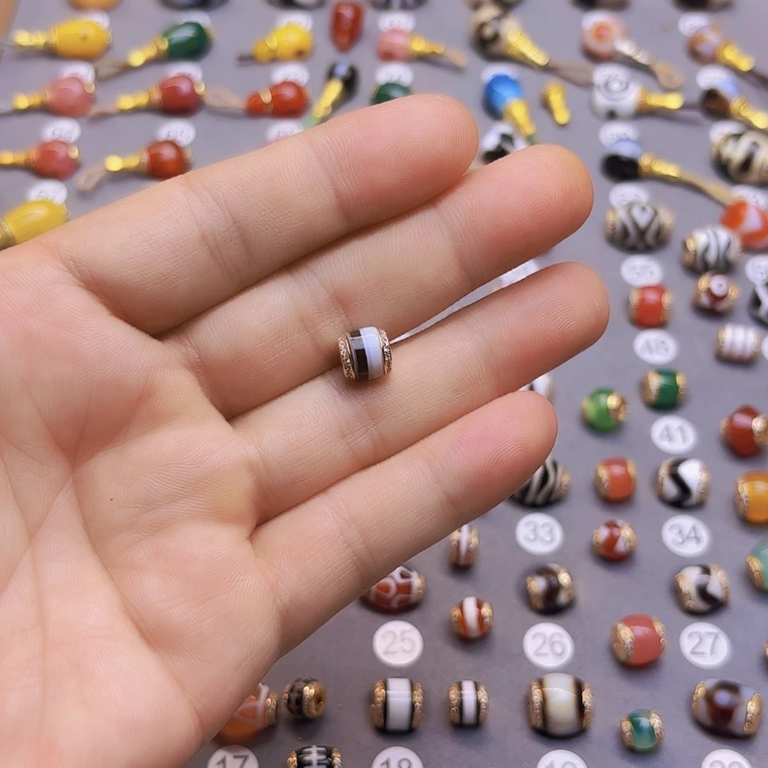 E***c玛瑙/玉髓隔珠未镶嵌