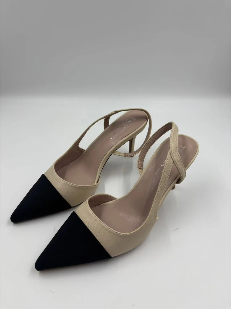 03-03 通勤尖头防水套筒细跟高跟鞋时尚鞋子千金风