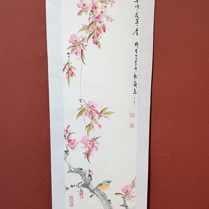 国画听兰老师花鸟