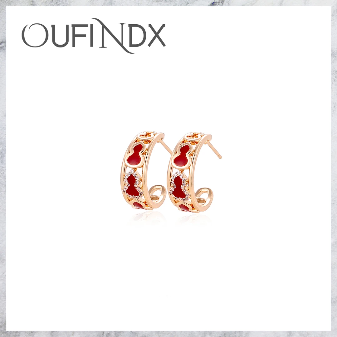 FX 法【高定】INDX设计师款葫芦耳钉~9031