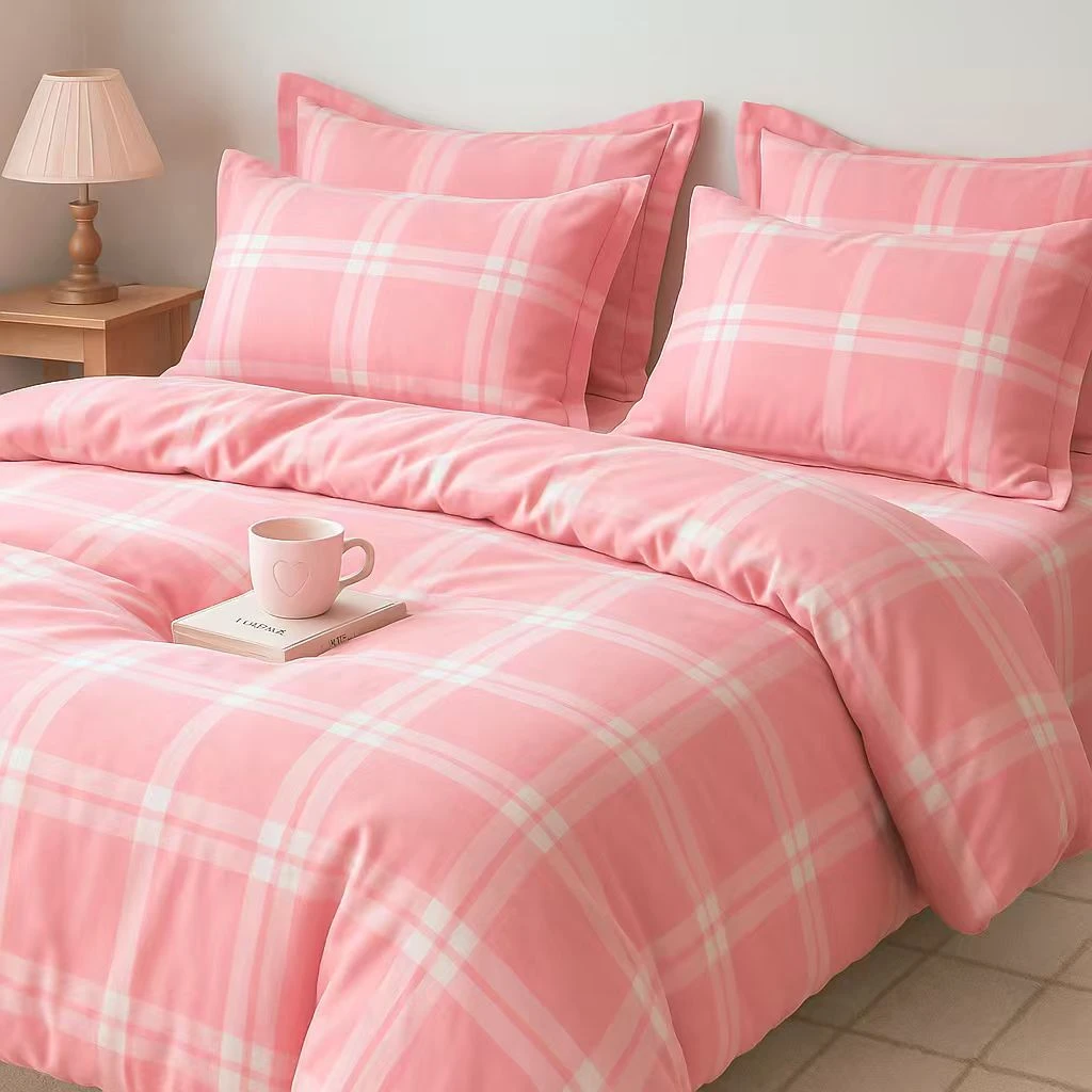 秋冬加厚简约加厚斜纹亲肤四件套床单被套单双人学生宿舍被罩套件