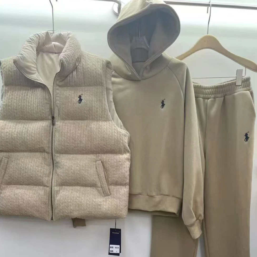 加绒加厚冬季休闲三件套