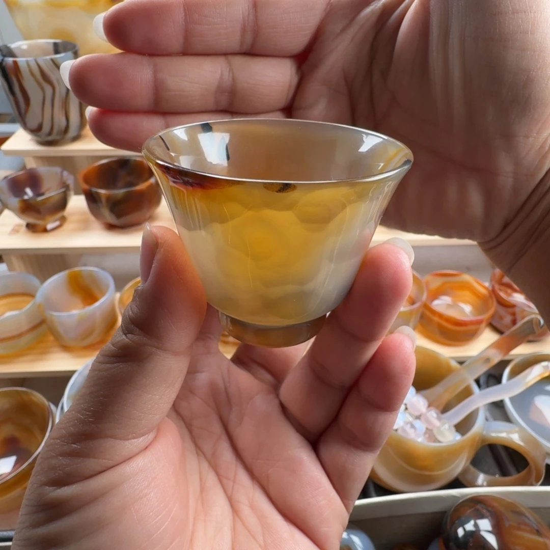 玛瑙/玉髓未镶嵌茶杯