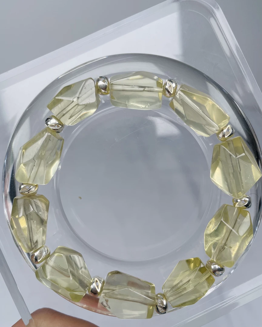 天然柠檬黄水晶随行珠随行手串多样性发其一