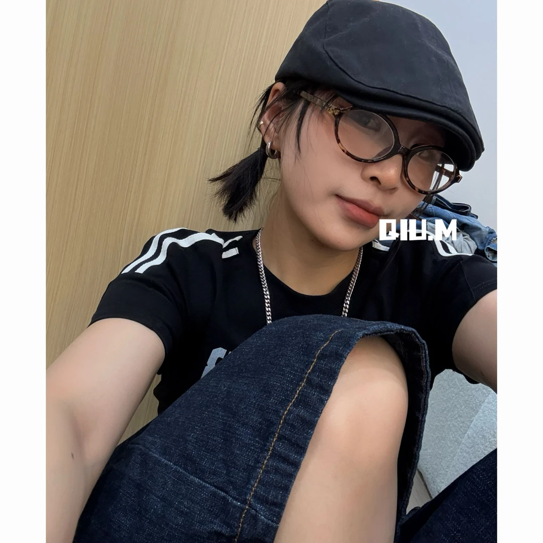 【QM】.BM短袖上衣.小版洋气小众个性高级感穿搭辣妹风酷酷夏季新款