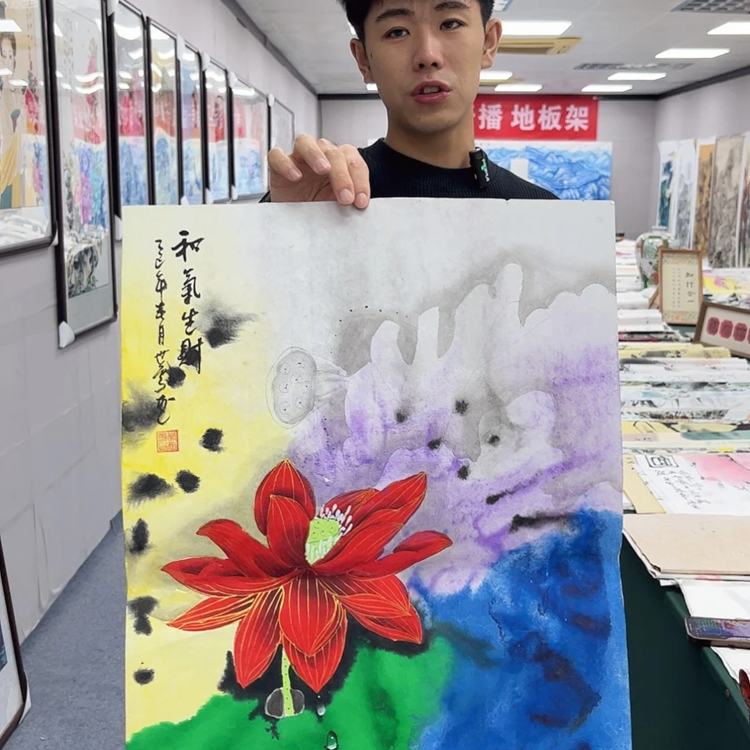 国画宣纸国画纯手绘作品