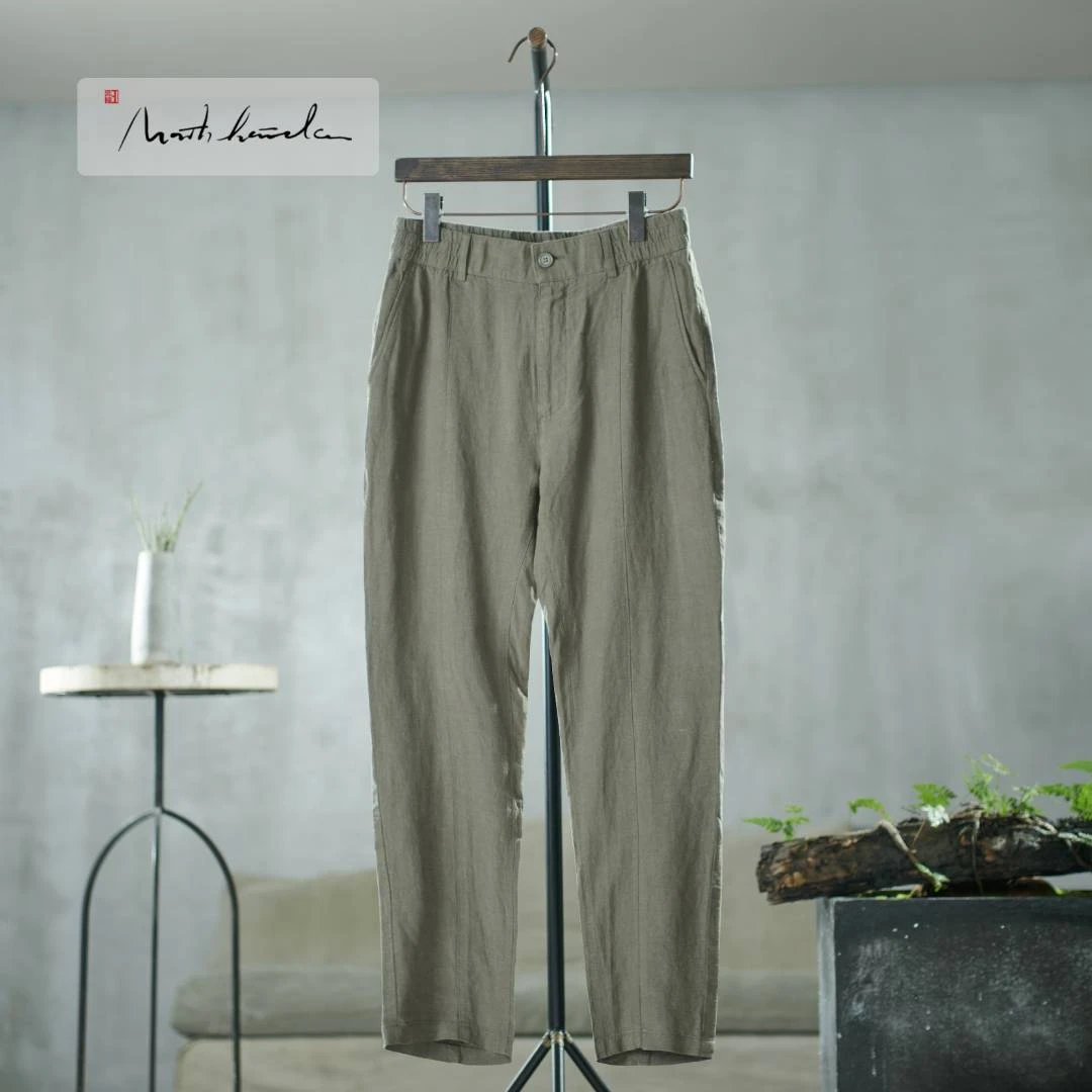 北纬三十度原创设计师男装四季新中式百搭时尚简约商务休闲修身裤