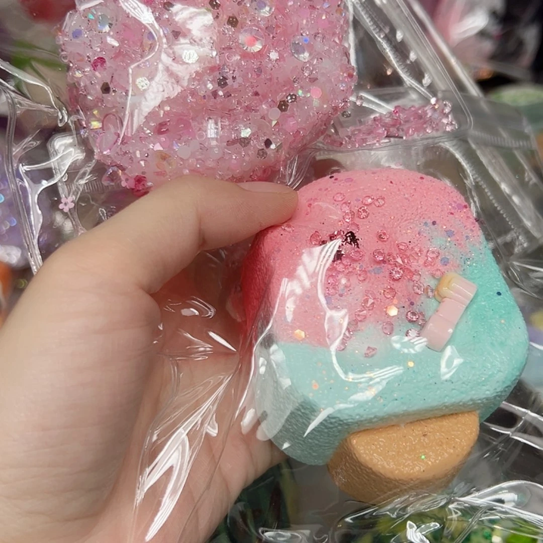 硅胶玫瑰粉色满钻+珊瑚海雪糕