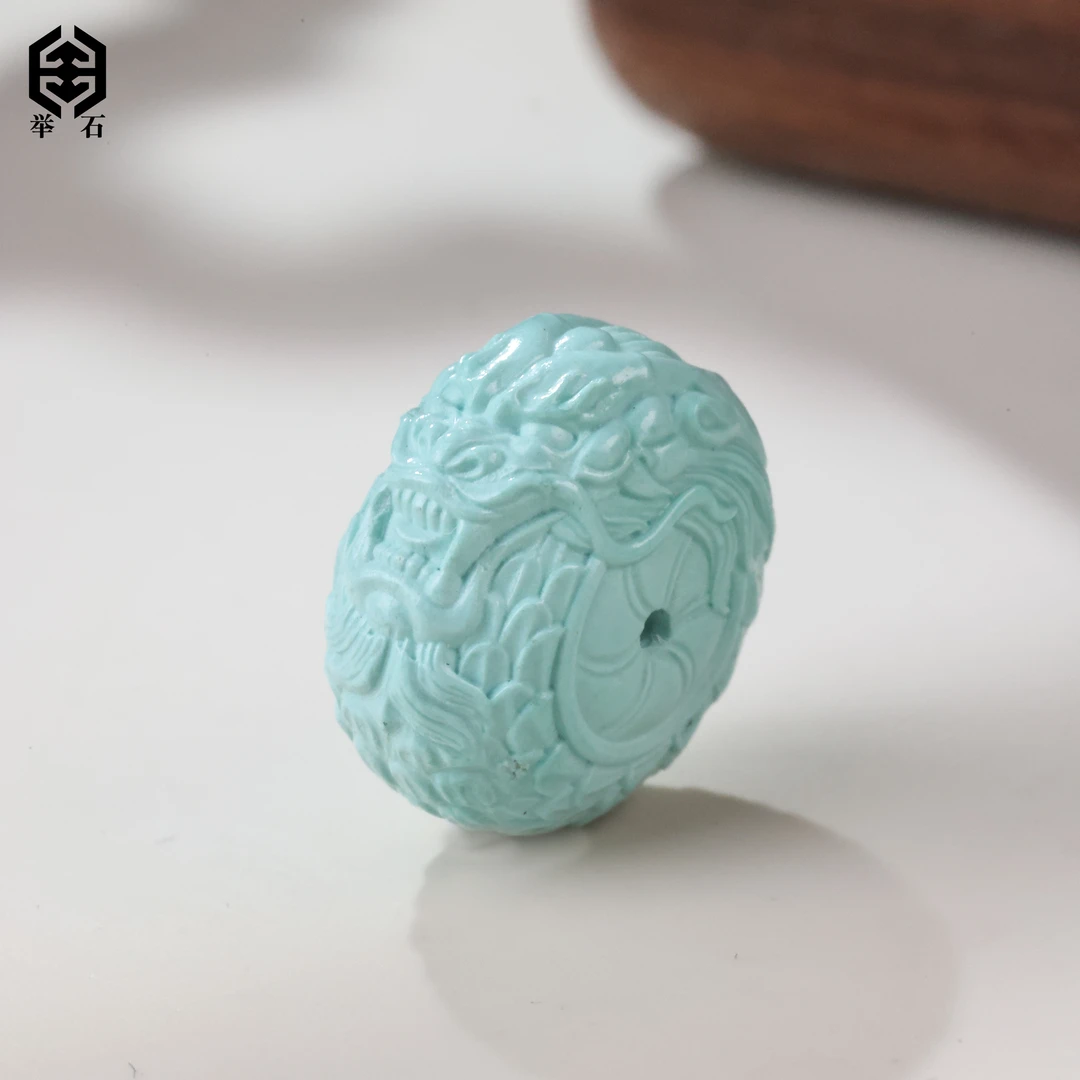 【举石饰品】X02-H34-301绿松石裸石（一件发/约13.5*8mm）N