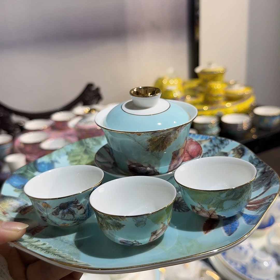 *****骨瓷珐琅彩工艺制作