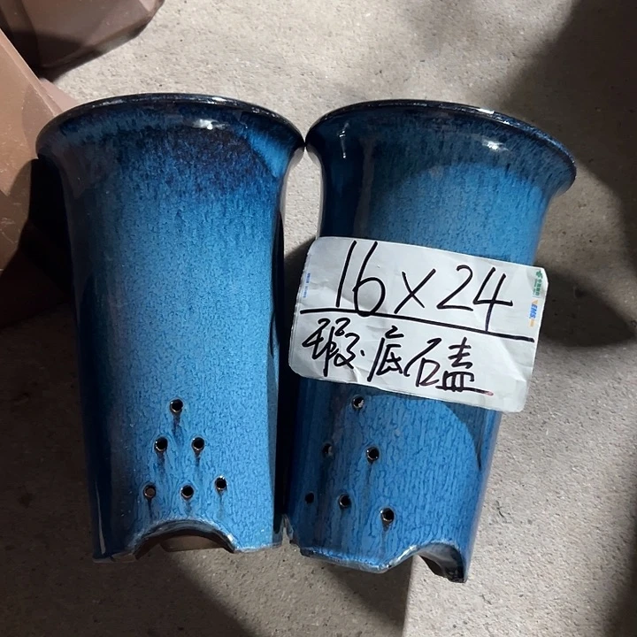 紫砂花盆宜兴紫砂花盆2只