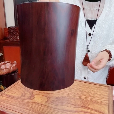 交趾黄檀（大红酸枝）大红酸枝素筒