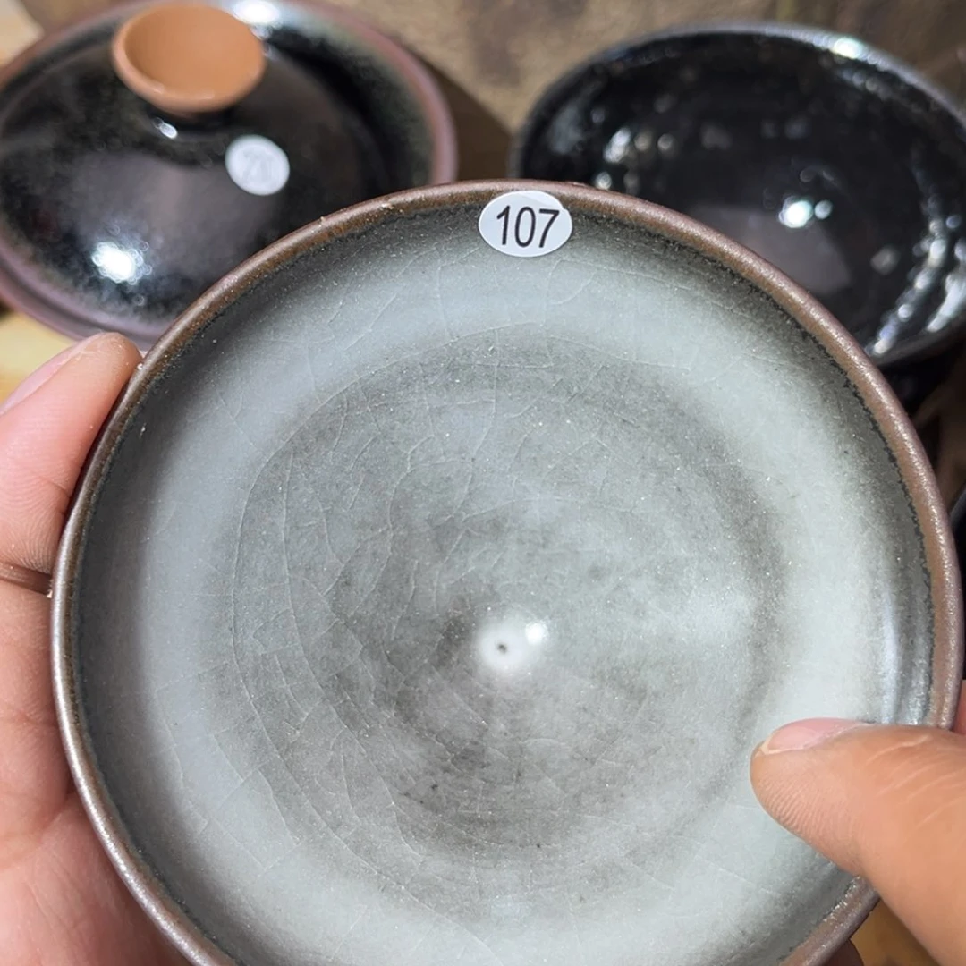 茶盏义兴龙窑坚持真柴烧微瑕