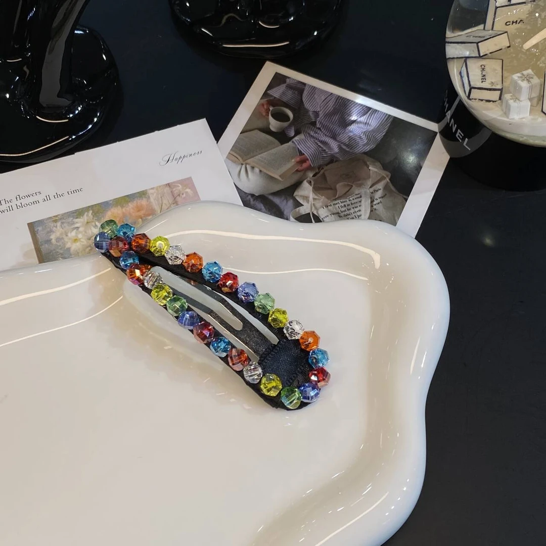 1760 鱼线彩晶发夹