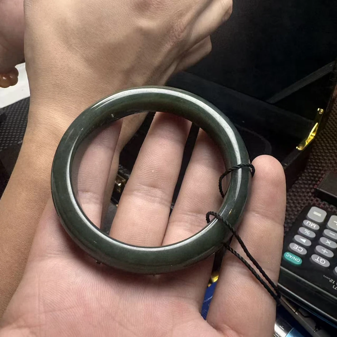 【玉经纶】182288/HQ19-和田玉手镯-多样性发其一