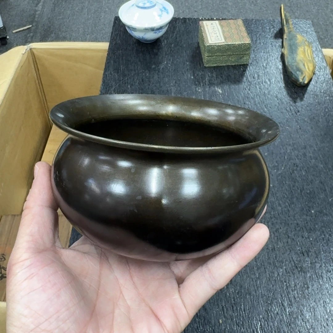 铜日本中古工艺品摆件