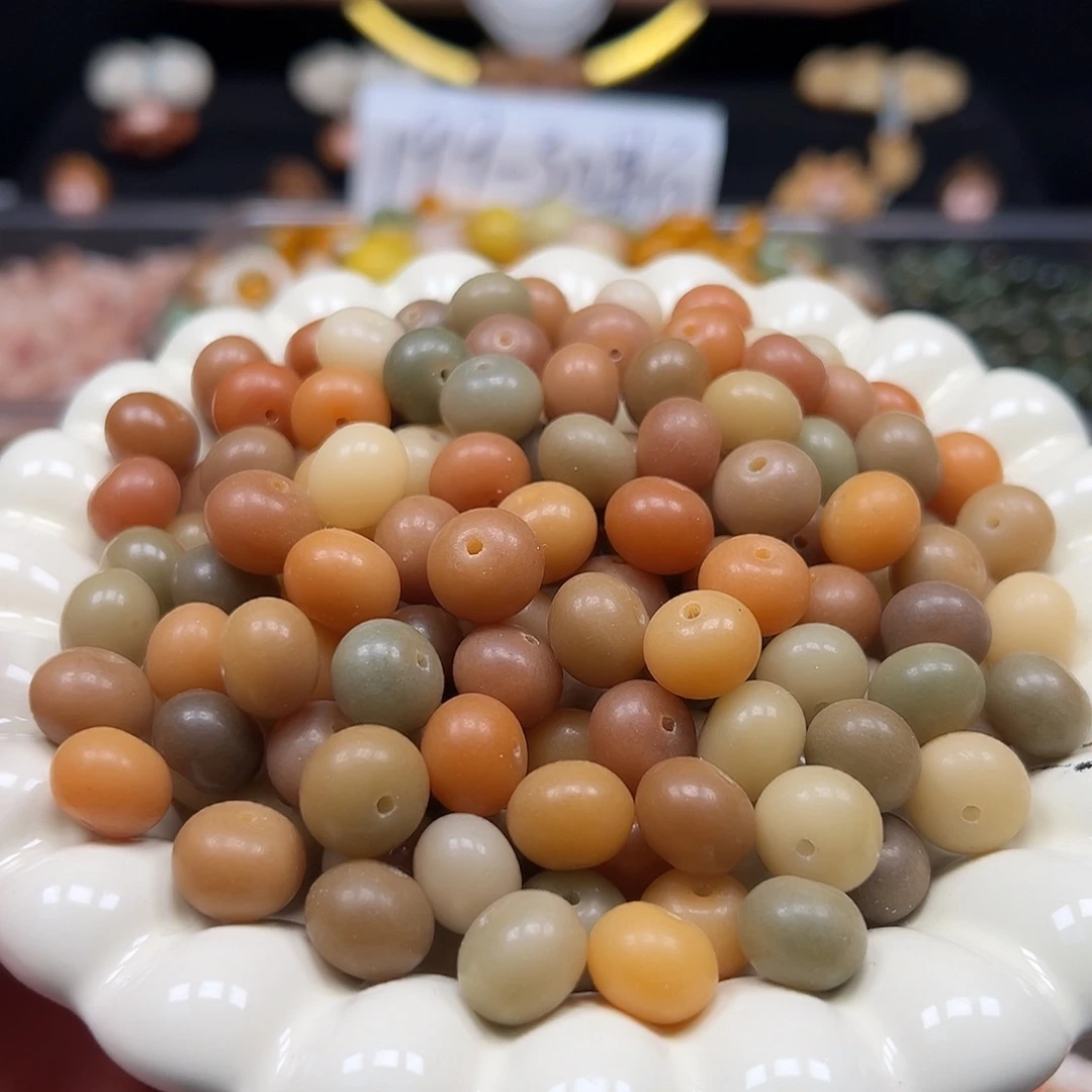 菩提根/象牙果手串卡13油膏料多宝算盘120颗