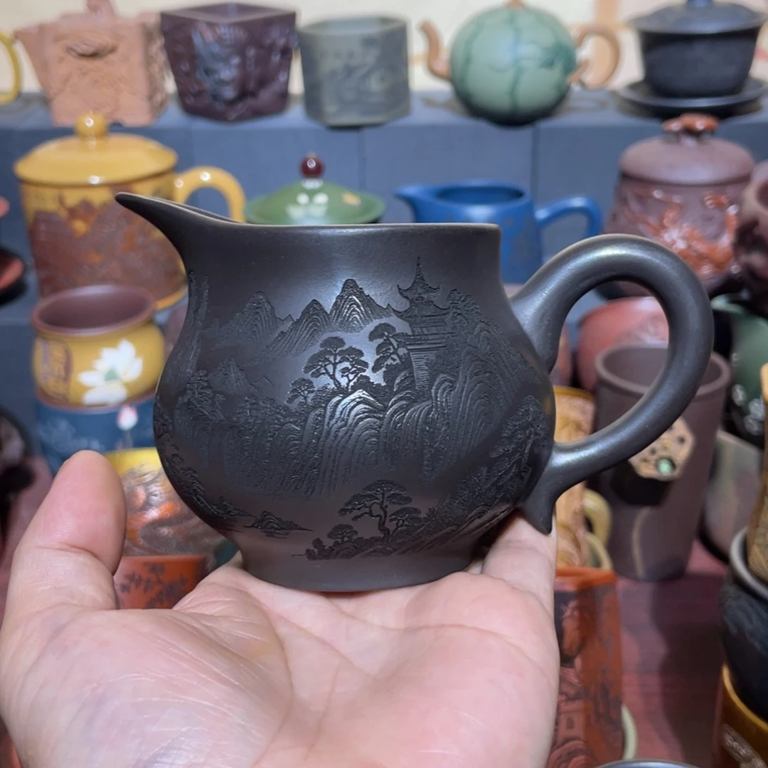 原矿紫砂手工主人杯